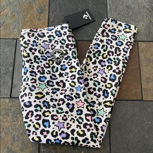 Converse Leopard Print Leggings Chuck Taylor Patch (NWT)